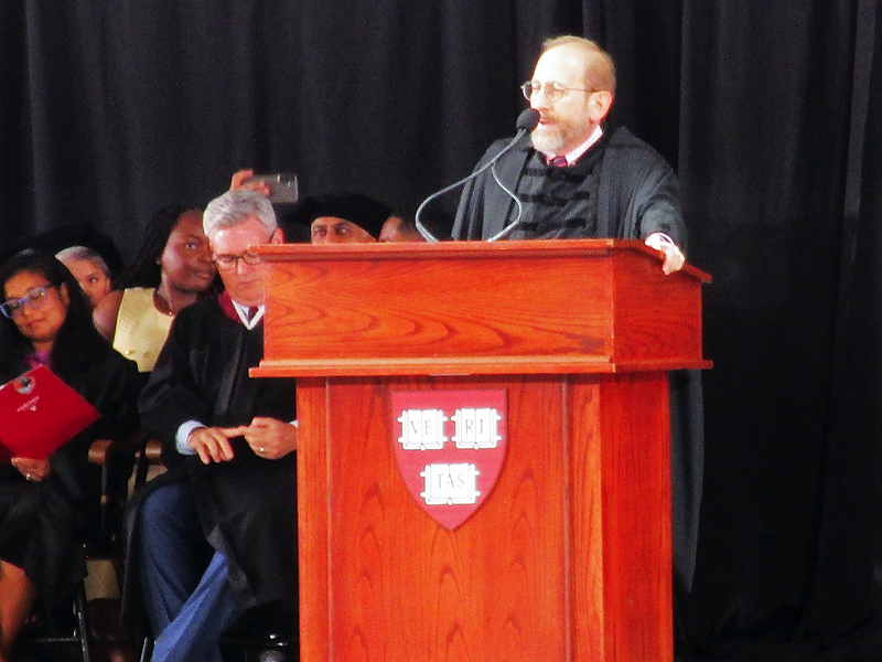 President Garber at podium